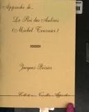 Tapa de Approche de... 'Le roi des aulnes' (Michel Tournier)