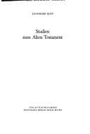 Tapa de Studien zun Alten Testament