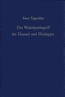 Tapa de Der Wahrheitsbegriff bei Husserl und Heidegger