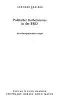 Tapa de Politischer Katholizismus in der BRD