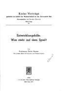 Tapa de Entwicklungshilfe