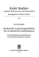 Tapa de Struckturelle Anpassungsprobleme der westdeutschen Stahlindustrie