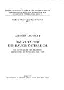 Tapa de Das Zeitalter des Hauses Österreich