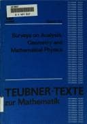 Tapa de Surveys on analysis, geometry and mathematical physics