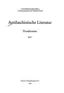Tapa de Antifaschistische Literatur