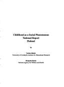 Tapa de Childhood as a social phenomenon