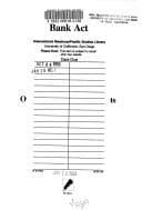 Tapa de Bank Act, Orders and regulations with guidelines, interpretation bulletins and other regulatory documents