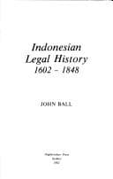 Tapa de Indonesian legal history, 1602-1848
