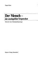 Tapa de Der Mensch-- das uneingelöste Versprechen