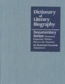 Tapa de Dictionary of Literary Biography Documentary Series