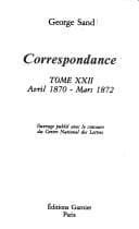 Tapa de Correspondance [de] George Sand