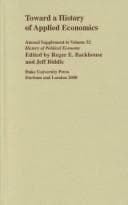 Tapa de Toward a history of applied economics