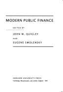Tapa de Modern public finance