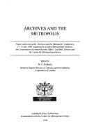 Tapa de Archives and the metropolis