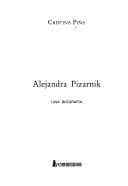 Tapa de Alejandra Pizarnik Una Biografia