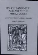 Tapa de Baccio Bandinelli And Art At The Medici Court