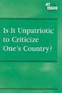 Tapa de Is It Unpatriotic to Criticize One's Country?
