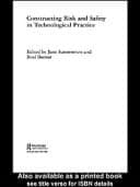 Tapa de Constructing risk and safety in technological practice
