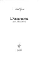 Tapa de L' amour même