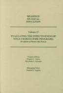 Tapa de Readings on Equal Education