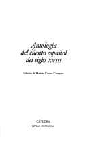 Tapa de Antologia Del Cuento Español Del Siglo XVIII