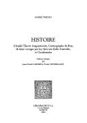 Tapa de Histoire d'André Thevet Angoumoisin, cosmographe du roy, de deux voyages par luy faits aux Indes australes, et occidentales