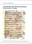Tapa de Creating and documenting electronic texts