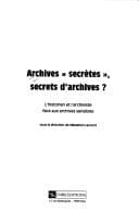 Tapa de Archives "secrètes", secrets d'archives?