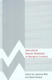 Tapa de Intercultural Dispute Resolution in Aboriginal Contexts