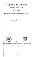 Tapa de Studies in the origins of the Celts and of early Celtic civilisation