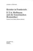 Tapa de Germanisch-romanische Monatsschrift: Beiheft, 22: Kreisler in Frankreich