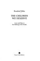 Tapa de The children we deserve