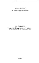 Tapa de Paysages de Réjean Ducharme