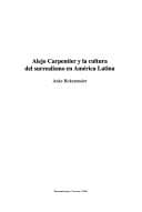 Tapa de Alejo Carpentier y la cultura del surrealismo en América Latina