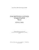 Tapa de Inscriptions latines d'Aquitaine (I.L.A.).