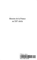 Tapa de Histoire de la France au XXe siècle