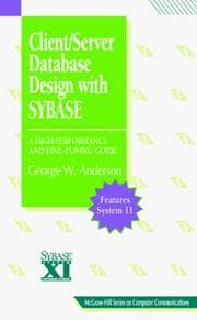 Tapa de Client/Server Database Design with SYBASE