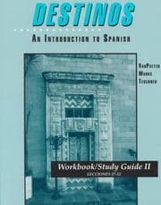 Tapa de Workbook/Study Guide II (Lessons 27-52) to accompany Destinos