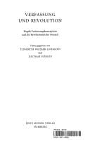 Tapa de Verfassung und Revolution