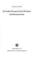 Tapa de Zur Indien-Rezeption bei E. M. Forster und Hermann Hesse