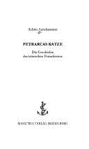 Tapa de Petrarcas Katze