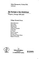 Tapa de De Europa a las Américas