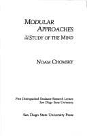 Tapa de Modular approaches to the study of the mind