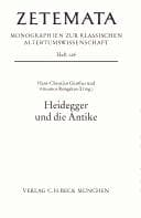 Tapa de Heidegger und die Antike