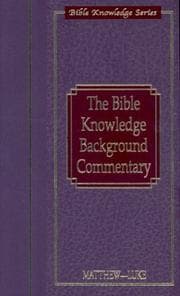 Tapa de The Bible knowledge background commentary