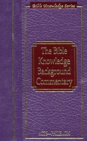 Tapa de The Bible Knowledge Background Commentary