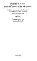 Tapa de Hermann Hesse und die literarische Moderne