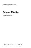 Tapa de Eduard Mörike
