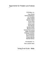 Tapa de Argumente für Frieden und Freiheit