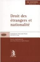 Tapa de Droit des étrangers et nationalité